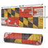 Maryland Flag Dark Wood Gaming Mouse Pad